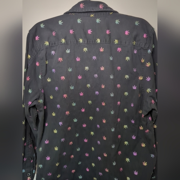 Drill Clothing Company Colorful Leaf Button Shirt XL - Picture 13 of 13